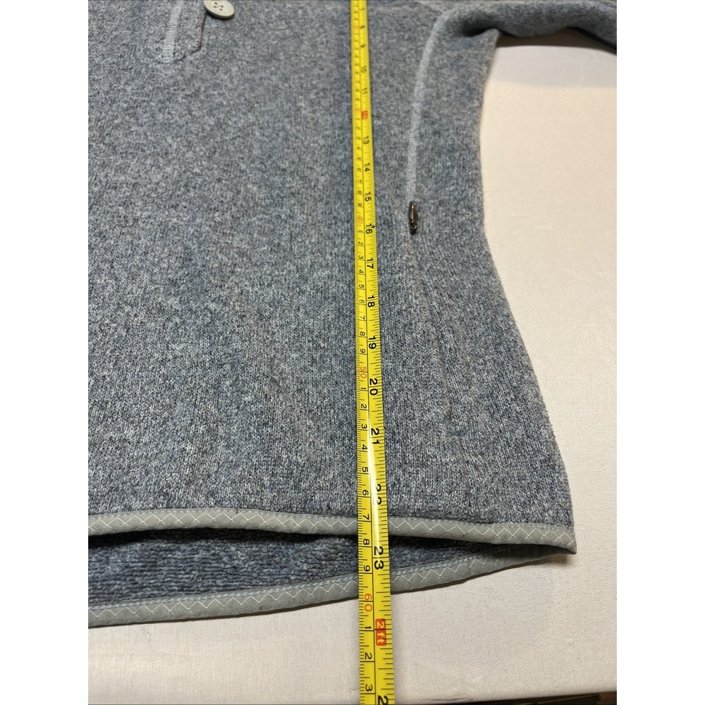 The North Face Hoodie Womens Medium Blue/Gray Crescent Sunset Fleece Pullover - Picture 7 of 7